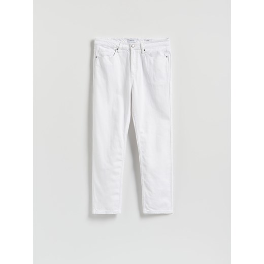 Reserved - Jeansy straight fit - biały ze sklepu Reserved w kategorii Jeansy męskie - zdjęcie 187216781