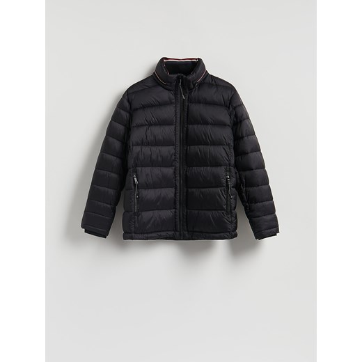 Reserved - Pikowana kurtka z chowanym kapturem - czarny ze sklepu Reserved w kategorii Kurtki męskie - zdjęcie 187216874