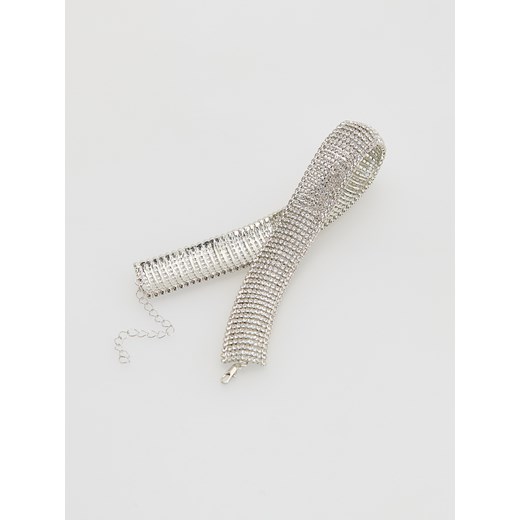 Reserved - Naszyjnik choker - srebrny Reserved ONE SIZE Reserved