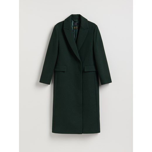 Reserved - Płaszcz z wełną Bellandi - morski ze sklepu Reserved w kategorii Płaszcze damskie - zdjęcie 187217040