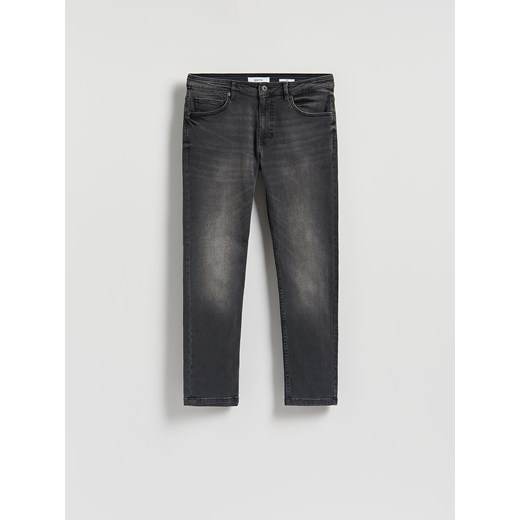 Reserved - Jeansy slim z efektem sprania - czarny ze sklepu Reserved w kategorii Jeansy męskie - zdjęcie 187217281