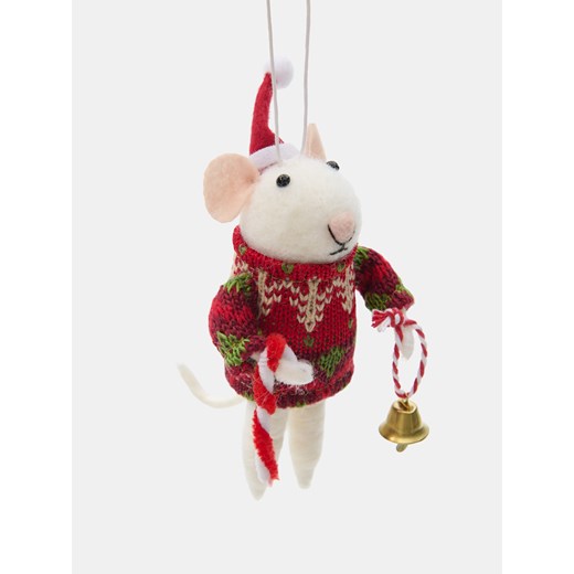 Sinsay - Dekoracja świąteczna w kształcie myszy - czerwony Sinsay One Size Sinsay