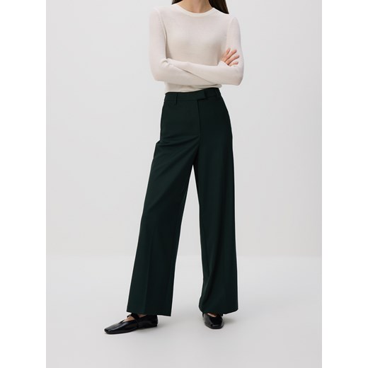 Reserved - Spodnie z kantem - morski ze sklepu Reserved w kategorii Spodnie damskie - zdjęcie 187219480