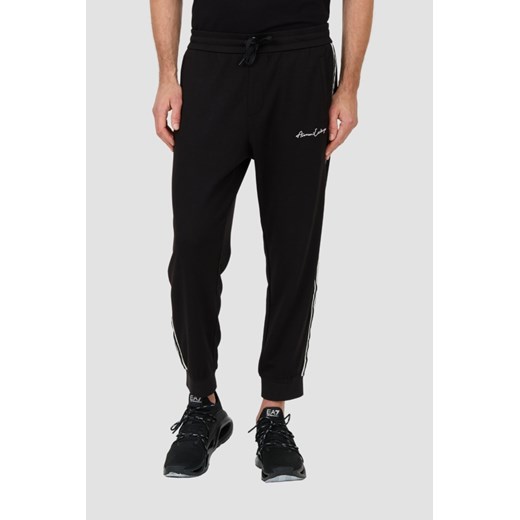 ARMANI EXCHANGE Czarne męskie spodnie dresowe, Rozmiar XXL ze sklepu outfit.pl w kategorii Spodnie męskie - zdjęcie 187219770