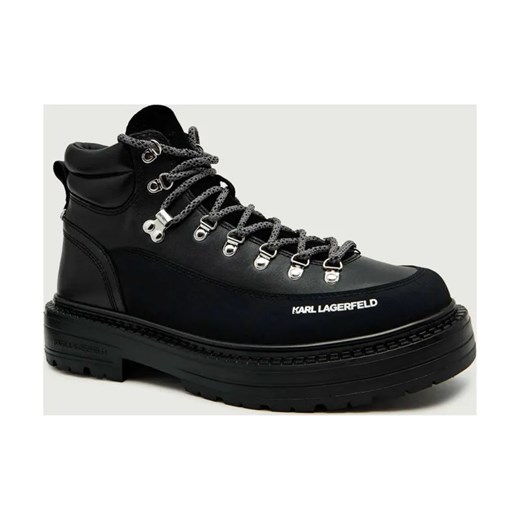 Karl Lagerfeld Skórzane buty trekkingowe MILES HIKER ze sklepu Gomez Fashion Store w kategorii Buty trekkingowe męskie - zdjęcie 187220013