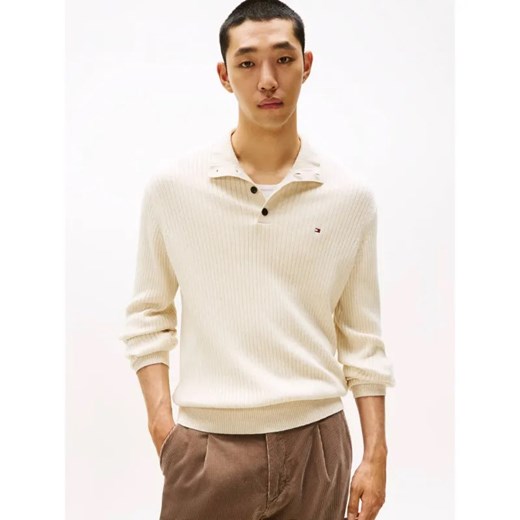 Tommy Hilfiger Sweter pima | Regular Fit | z dodatkiem kaszmiru - id: TH255M000254813 - marki Tommy Hilfiger - 187220061 Tommy Hilfiger Sweter pima | Regular Fit | z dodatkiem kaszmiru ze sklepu Gomez Fashion Store w kategorii Swetry męskie - zdjęcie 187220061
