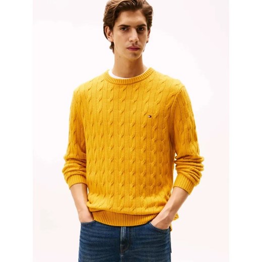 Tommy Hilfiger Wełniany sweter | Regular Fit - id: TH255M000188544 - marki Tommy Hilfiger - 187220064 Tommy Hilfiger Wełniany sweter | Regular Fit ze sklepu Gomez Fashion Store w kategorii Swetry męskie - zdjęcie 187220064