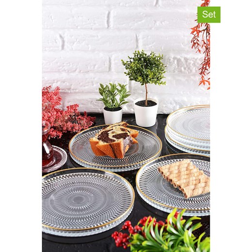 Hermia Talerzyki deserowe (6 szt.) w kolorze złotym - Ø 20 cm Hermia onesize promocyjna cena Limango Polska