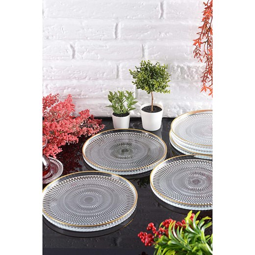 Hermia Talerzyki deserowe (6 szt.) w kolorze złotym - Ø 20 cm Hermia onesize wyprzedaż Limango Polska
