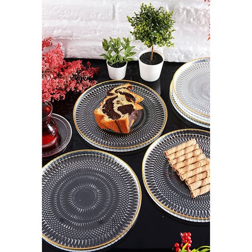 Hermia Talerzyki deserowe (6 szt.) w kolorze złotym - Ø 20 cm Hermia onesize okazyjna cena Limango Polska