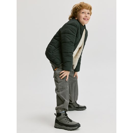 Reserved - Buty z cholewką za kostkę - szary ze sklepu Reserved w kategorii Buty trekkingowe dziecięce - zdjęcie 187222853