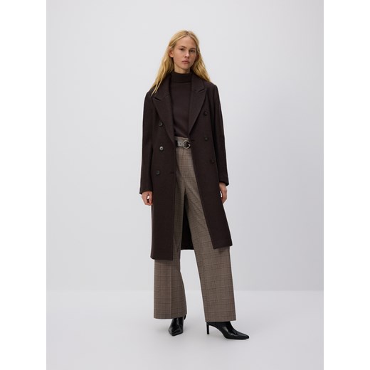 Reserved - Luźne spodnie w kant z paskiem - wielobarwny ze sklepu Reserved w kategorii Spodnie damskie - zdjęcie 187223161