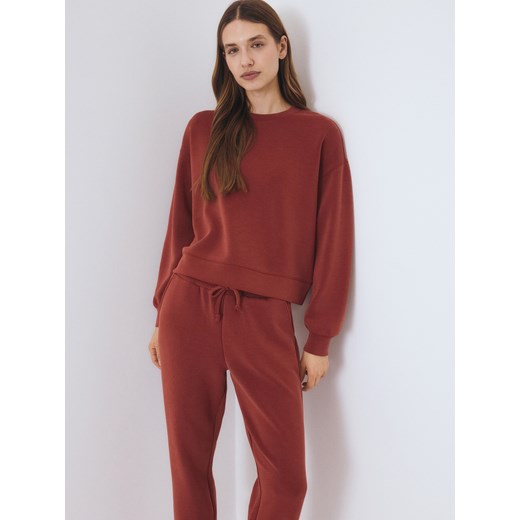 Reserved - Bluza z dodatkiem modalu - miedziany Reserved L Reserved okazja