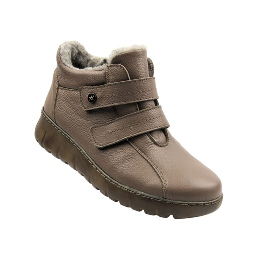 Botki damskie polskiej marki HELIOS Komfort 783, khaki ze sklepu ulubioneobuwie w kategorii Botki - zdjęcie 187224010