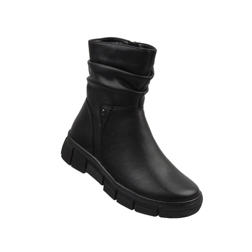 Klasyczne, ocieplane botki damskie Cambell 25-19304, czarne ze sklepu ulubioneobuwie w kategorii Botki - zdjęcie 187224033