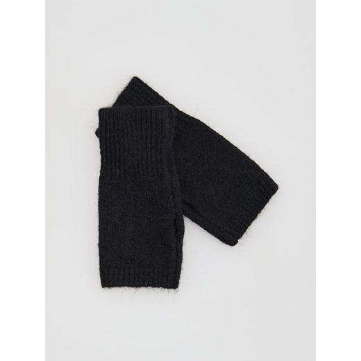 Reserved - Mitenki z domieszką wełny - czarny ze sklepu Reserved w kategorii Rękawiczki damskie - zdjęcie 187224172