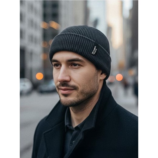 Sinsay - Czapka beanie - szary - id: 239EL-90M - marki Sinsay - 187225392 Sinsay - Czapka beanie - szary ze sklepu Sinsay w kategorii Czapki zimowe męskie - zdjęcie 187225392