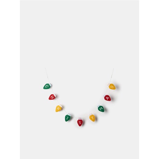 Sinsay - Świąteczna girlanda z napisem Christmas - wielobarwny ze sklepu Sinsay w kategorii Dekoracje świąteczne - zdjęcie 187225581