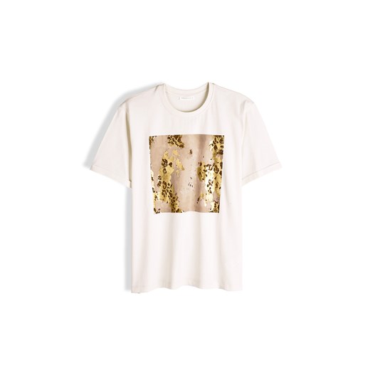 GATE Bawełniana koszulka z nadrukiem 34 ze sklepu gateshop w kategorii Bluzki damskie - zdjęcie 187226080