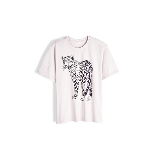 GATE Bawełniana koszulka z nadrukiem 34 ze sklepu gateshop w kategorii Bluzki damskie - zdjęcie 187226081