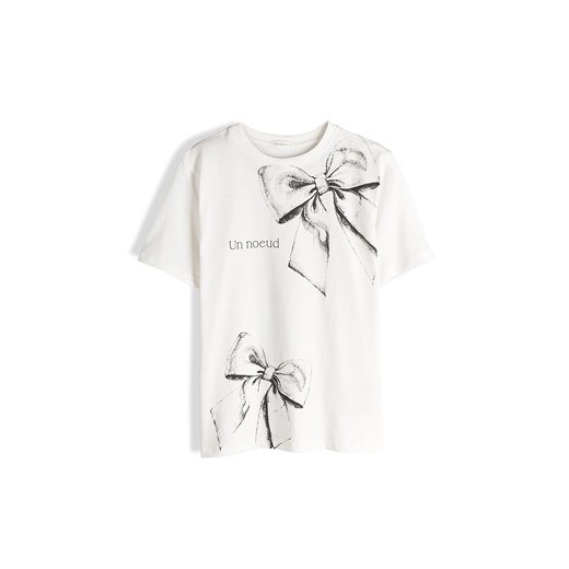 GATE Bawełniana koszulka z nadrukiem 34 ze sklepu gateshop w kategorii Bluzki damskie - zdjęcie 187226100