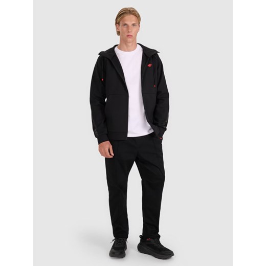 Męskie spodnie casual 4F 4FRAW25TTROM1660 - czarne ze sklepu Sportstylestory.com w kategorii Spodnie męskie - zdjęcie 187226164