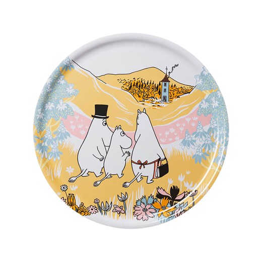 Moomin Talerz "Family Time" w kolorze pomarańczowym ze wzorem do serwowania - Ø 35 cm - id: 17815876 - marki MOOMIN - 187226703 Moomin Talerz "Family Time" w kolorze pomarańczowym ze wzorem do serwowania - Ø 35 cm ze sklepu Limango Polska w kategorii Misy i tace dekoracyjne - zdjęcie 187226703