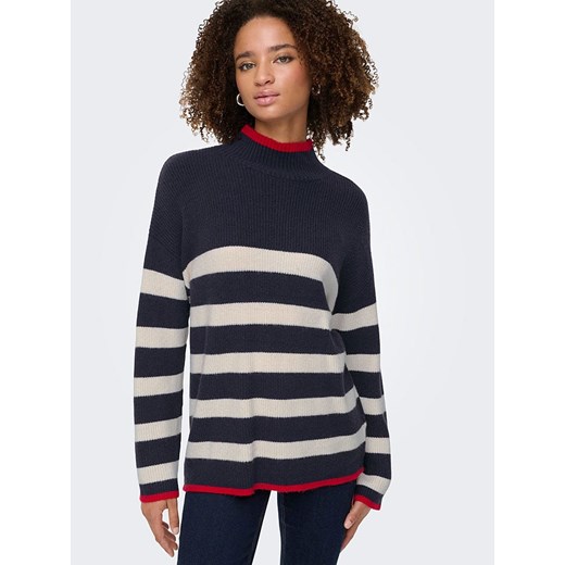 ONLY Sweter w kolorze granatowo-biało-czerwonym M okazyjna cena Limango Polska