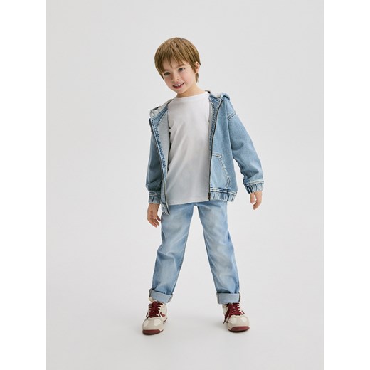 Reserved - Elastyczne jeansy carrot - niebieski ze sklepu Reserved w kategorii Spodnie chłopięce - zdjęcie 187227393
