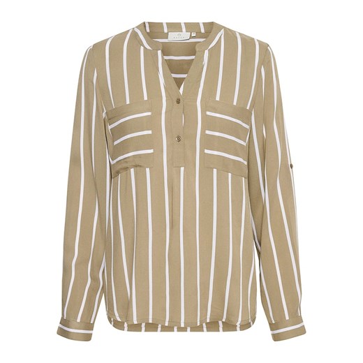 Kaffe Bluzka "Babara" w kolorze zielono-białym Kaffe 46 okazyjna cena Limango Polska