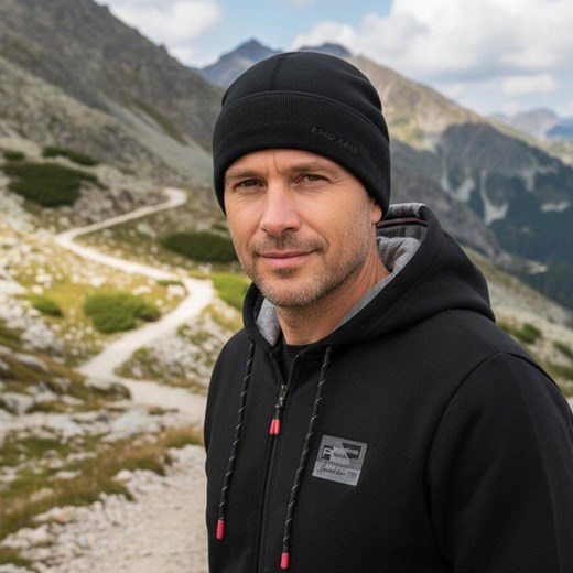 Ciepła, Zimowa Czapka - Podszyta Polarem - Pako Jeans - Czarna CPAPJNSz100cz Pako Jeans Uniwersalny JegoSzafa.pl