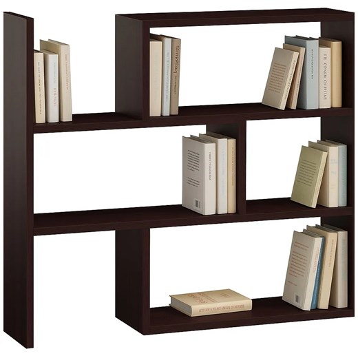 Niski regał na książki wenge H3-D67 - id: 53627 - marki Elior - 187230333 Niski regał na książki wenge H3-D67 ze sklepu Edinos.pl w kategorii Regały i witryny - zdjęcie 187230333