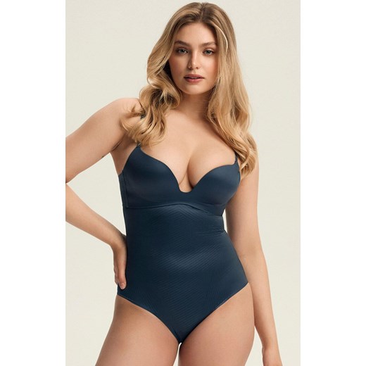 Majtki damskie modelujące granatowe Shapy 43918-59X, Kolor granatowy, Rozmiar L, Esotiq ze sklepu Intymna w kategorii Bielizna wyszczuplająca - zdjęcie 187230470