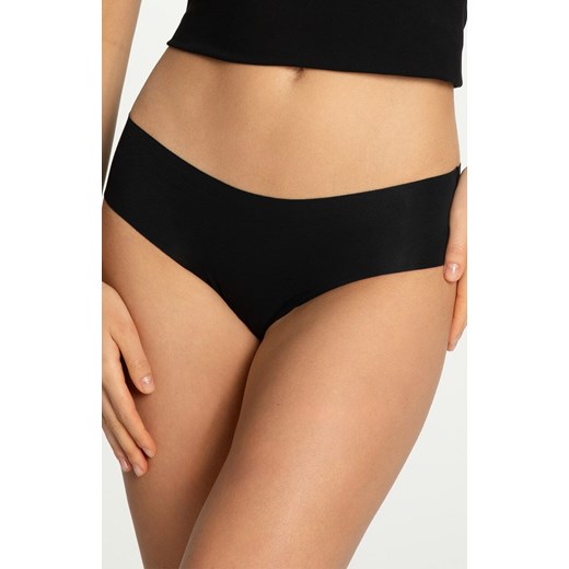 Julimex bezszwowe figi damskie czarne Cotton Mood Classic, Kolor czarny, Rozmiar 2XL, Julimex ze sklepu Intymna w kategorii Majtki damskie - zdjęcie 187230614