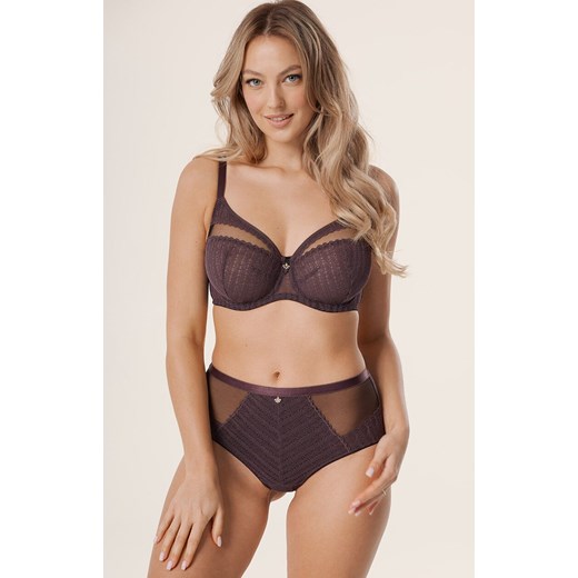 Mefemi figi z wysokim stanem śliwkowe Veronica, Kolor śliwkowy, Rozmiar S, Mefemi ze sklepu Intymna w kategorii Majtki damskie - zdjęcie 187230640