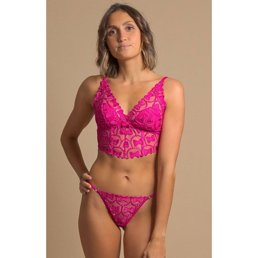 Sawren biustonosz braletka haftowana w kolorze różowym Instinct, Kolor różowy, Rozmiar XS, Sawren ze sklepu Intymna w kategorii Biustonosze - zdjęcie 187230674