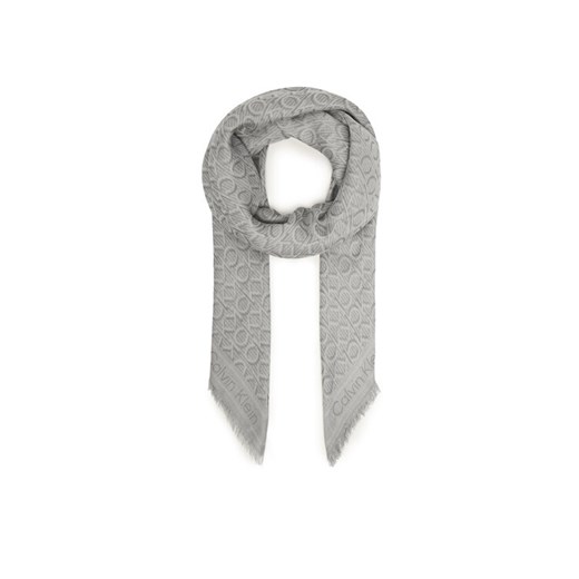 Chusta Calvin Klein K60K608779 Szary ze sklepu eobuwie.pl w kategorii Szaliki i chusty damskie - zdjęcie 187231694