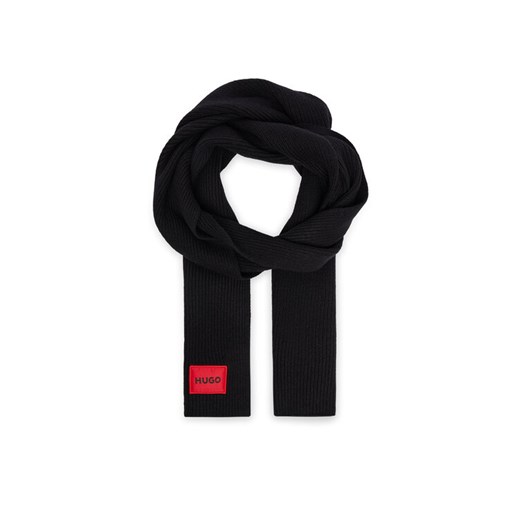 Szalik Hugo Saffa 50502605 Czarny ze sklepu eobuwie.pl w kategorii Szaliki i chusty damskie - zdjęcie 187231732