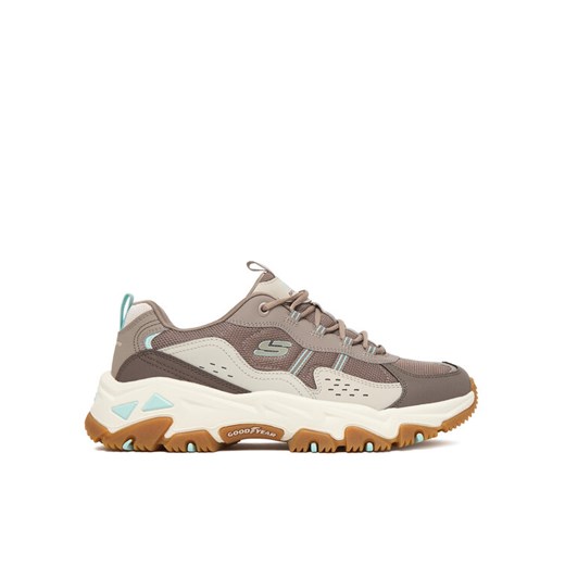 Sneakersy Skechers D'Lites Hiker 180128/CHTN Brązowy ze sklepu eobuwie.pl w kategorii Buty trekkingowe damskie - zdjęcie 187231860