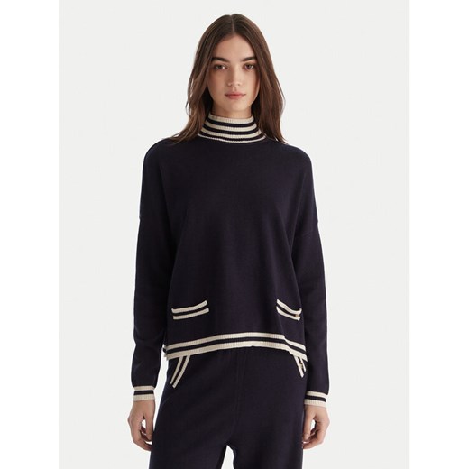 Gaudi Golf 521BD53007 Granatowy Relaxed Fit ze sklepu MODIVO w kategorii Swetry damskie - zdjęcie 187233170