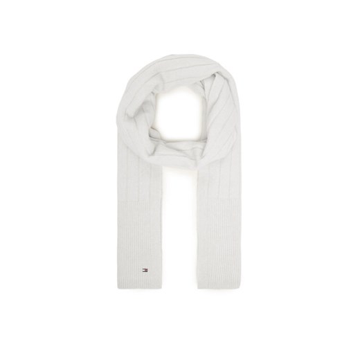 Tommy Hilfiger Szalik Flag Fluffy AW0AW17787 Szary ze sklepu MODIVO w kategorii Szaliki i chusty damskie - zdjęcie 187233172