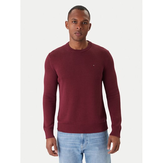 Tommy Jeans Sweter DM0DM21787 Bordowy Regular Fit - id: 0000305361387 - marki Tommy Jeans - 187233261 Tommy Jeans Sweter DM0DM21787 Bordowy Regular Fit ze sklepu MODIVO w kategorii Swetry męskie - zdjęcie 187233261
