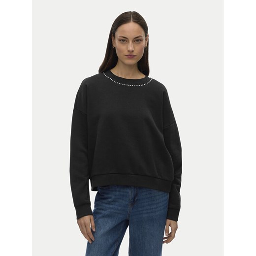 Vero Moda Bluza Lotte 10333544 Czarny Regular Fit - id: 0000305537409 - marki Vero Moda - 187233272 Vero Moda Bluza Lotte 10333544 Czarny Regular Fit ze sklepu MODIVO w kategorii Bluzy damskie - zdjęcie 187233272