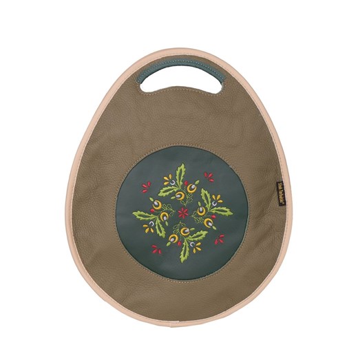 zielona torebka damska skórzana z funkcją plecaka  Jagoda ze sklepu Słoń Torbalski w kategorii Torby Shopper bag - zdjęcie 187234340