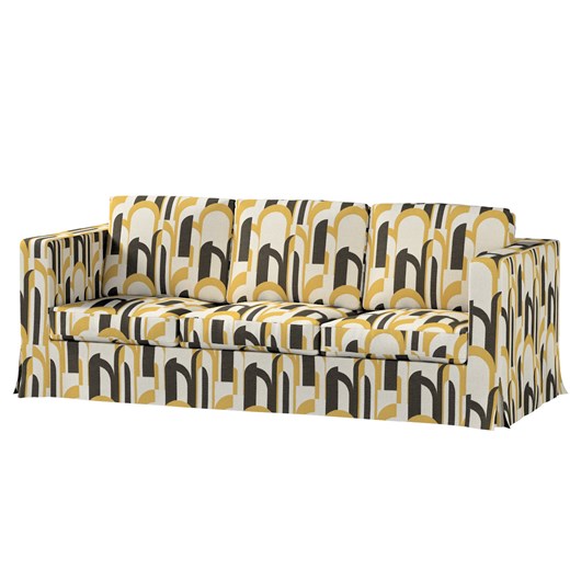 Pokrowiec na sofę Karlanda 3-osobową nierozkładaną, długi ze sklepu dekoria.pl w kategorii Pokrowce na kanapy i fotele - zdjęcie 187234782