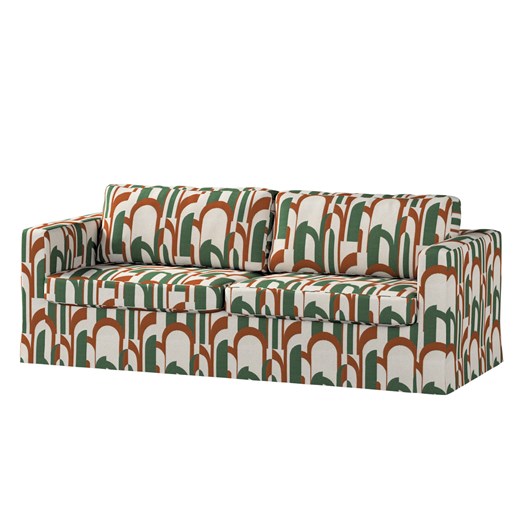 Pokrowiec na sofę Karlstad 3-osobową nierozkładaną, długi ze sklepu dekoria.pl w kategorii Pokrowce na kanapy i fotele - zdjęcie 187234911