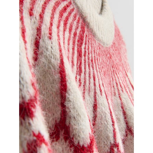 Reserved - Wzorzysty sweter - beżowy Reserved S Reserved