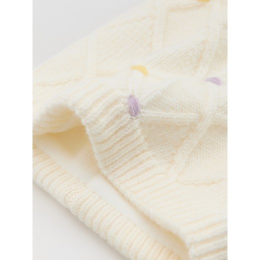 Reserved - Dzianinowy komin - złamana biel Reserved ONE SIZE Reserved