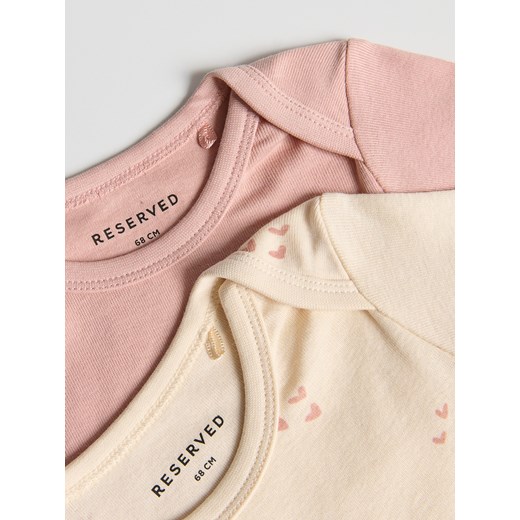 Reserved - Bawełniane body 5 pack - złamana biel Reserved 68 (3-6 m.) Reserved