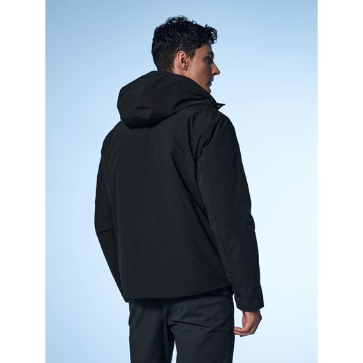 Sinsay - Kurtka softshell z kapturem - czarny Sinsay M Sinsay